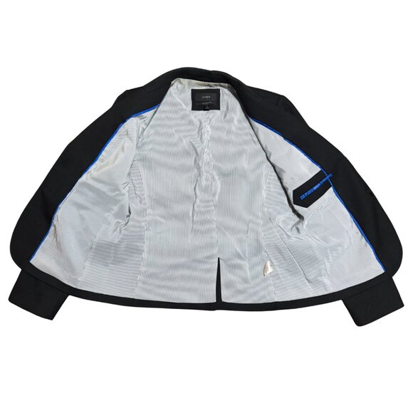 J.Crew Wool-Blend Schoolboy Blazer in Black w Gold Buttons – Women’s Size 12 (L) - Picture 12 of 17